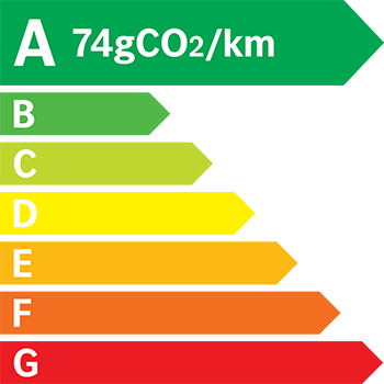 Étiquette énergie 74 g/km